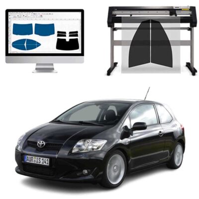 Toyota Auris 3P dal 2006 al 2010 Pellicole Oscuranti Vetri Pre-Tagliate Vetri Neri per Auto Oscuramento vetri in Italia