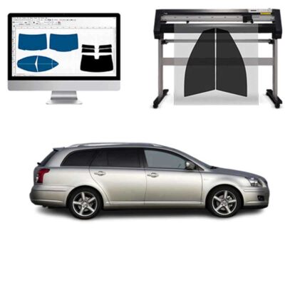 Toyota Avensis Sw dal 2006 al 2008 Pellicole Oscuranti Vetri Pre-Tagliate Vetri Neri per Auto Oscuramento vetri in Italia