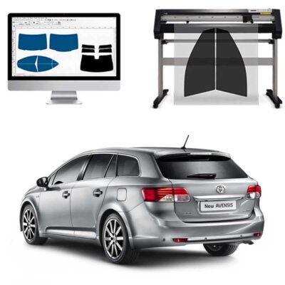 Toyota Avensis Sw dal 2009 al 2016 Pellicole Oscuranti Vetri Pre-Tagliate Vetri Neri per Auto Oscuramento vetri in Italia