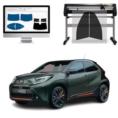 Toyota Aygo dal 2022 ad OGGI Pellicole Oscuranti Vetri Pre-Tagliate Vetri Neri per Auto Oscuramento vetri in Italia