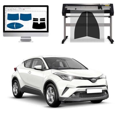 Toyota C-HR dal 2018 al 2022 Pellicole Oscuranti Vetri Pre-Tagliate Vetri Neri per Auto Oscuramento vetri in Italia