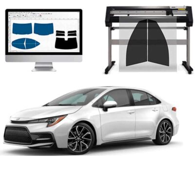 Toyota Corolla 4P dal 2020 a Oggi Pellicole Oscuranti Vetri Pre-Tagliate Vetri Neri per Auto Oscuramento vetri in Italia