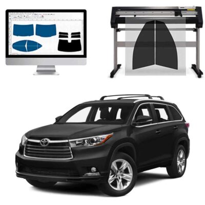 Toyota Highlander dal 2014 al 2019 Pellicole Oscuranti Vetri Pre-Tagliate Vetri Neri per Auto Oscuramento vetri in Italia