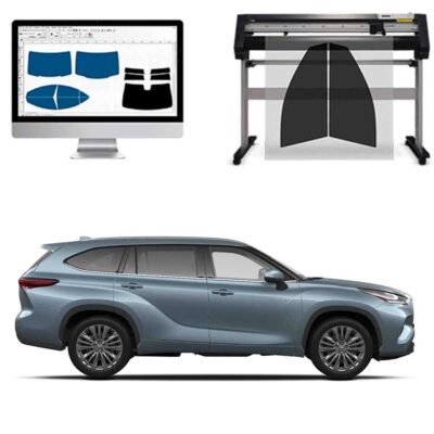 Toyota Highlander dal 2020 a Oggi Pellicole Oscuranti Vetri Pre-Tagliate Vetri Neri per Auto Oscuramento vetri in Italia