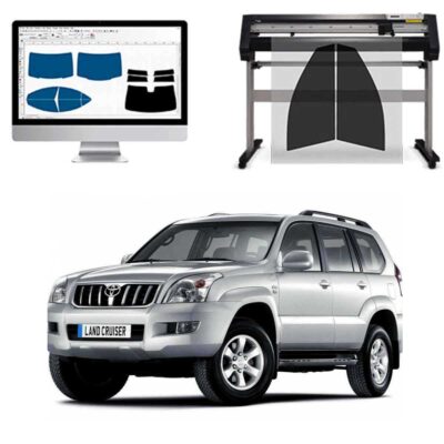 Toyota Land Cruiser dal 2002 al 2007 Pellicole Oscuranti Vetri Pre-Tagliate Vetri Neri per Auto Oscuramento vetri in Italia