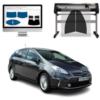 Toyota Prius+ dal 2012 al 2021 Pellicole Oscuranti Vetri Pre-Tagliate Vetri Neri per Auto Oscuramento vetri in Italia