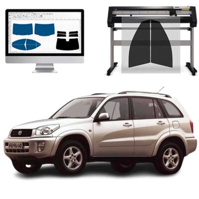 Toyota Rav 4 5P dal 2000 al 2005 Pellicole Oscuranti Vetri Pre-Tagliate Vetri Neri per Auto Oscuramento vetri in Italia
