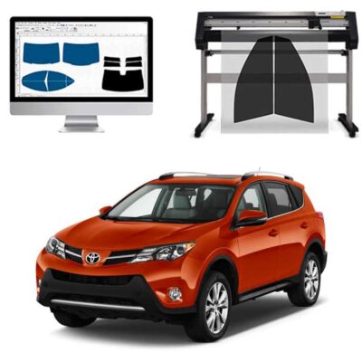 Toyota Rav 4 5P dal 2013 al 2018 Pellicole Oscuranti Vetri Pre-Tagliate Vetri Neri per Auto Oscuramento vetri in Italia