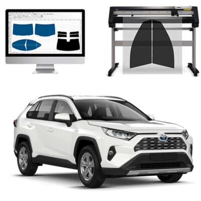 Toyota Rav 4 5P dal 2019 ad OGGI Pellicole Oscuranti Vetri Pre-Tagliate Vetri Neri per Auto Oscuramento vetri in Italia