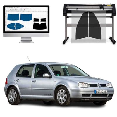 Volkswagen Golf 4 5P dal 1998 al 2003 Pellicole Oscuranti Vetri Pre-Tagliate Vetri Neri per Auto Oscuramento vetri in Italia