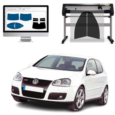 Volkswagen Golf 5 3P dal 2003 al 2008 Pellicole Oscuranti Vetri Pre-Tagliate Vetri Neri per Auto Oscuramento vetri in Italia