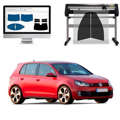 Volkswagen Golf 6 / GTI 5P dal 2008 al 2012 Pellicole Oscuranti Vetri Pre-Tagliate Vetri Neri per Auto Oscuramento vetri in Italia