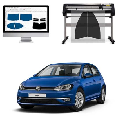 Volkswagen Golf 7 / GTI 5P dal 2012 al 2020 Pellicole Oscuranti Vetri Pre-Tagliate Vetri Neri per Auto Oscuramento vetri in Italia