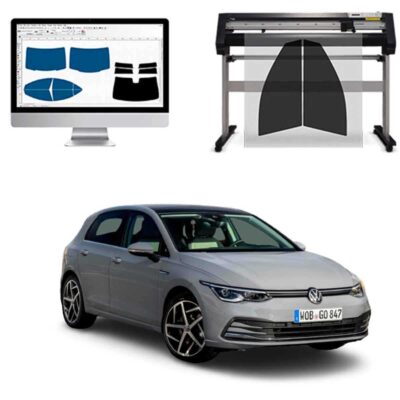 Volkswagen Golf 8 5P dal 2020 ad OGGI Pellicole Oscuranti Vetri Pre-Tagliate Vetri Neri per Auto Oscuramento vetri in Italia