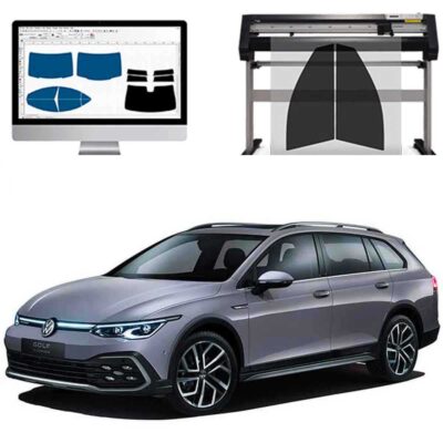 Volkswagen Golf 8 VARIANT SW dal 2021 ad OGGI Pellicole Oscuranti Vetri Pre-Tagliate Vetri Neri per Auto Oscuramento vetri in Italia