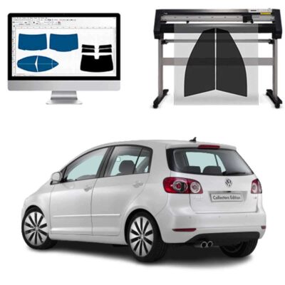 Volkswagen Golf Plus dal 2008 al 2010 Pellicole Oscuranti Vetri Pre-Tagliate Vetri Neri per Auto Oscuramento vetri in Italia