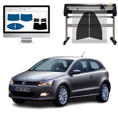 Volkswagen Polo 3P dal 2009 al 2018 Pellicole Oscuranti Vetri Pre-Tagliate Vetri Neri per Auto Oscuramento vetri in Italia