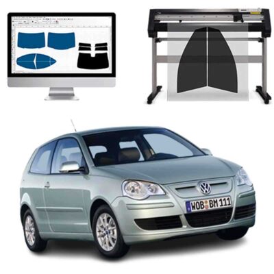 Volkswagen Polo 3p dal 2005 al 2009 Pellicole Oscuranti Vetri Pre-Tagliate Vetri Neri per Auto Oscuramento vetri in Italia