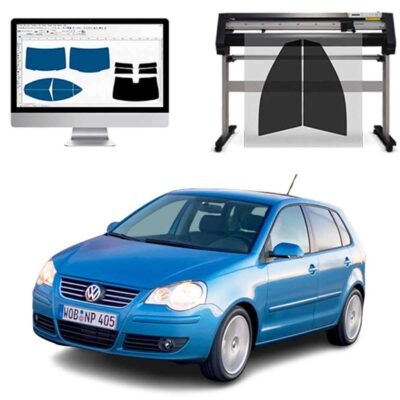 Volkswagen Polo 5P dal 2002 al 2008 Pellicole Oscuranti Vetri Pre-Tagliate Vetri Neri per Auto Oscuramento vetri in Italia