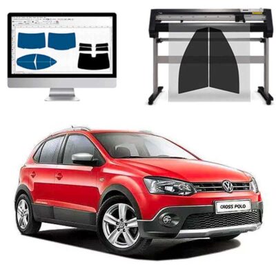 Volkswagen Polo Cross 5P dal 2011 al 2017 Pellicole Oscuranti Vetri Pre-Tagliate Vetri Neri per Auto Oscuramento vetri in Italia