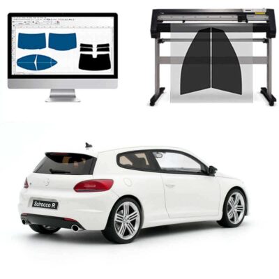 Volkswagen Scirocco 3P dal 2008 ad OGGI Pellicole Oscuranti Vetri Pre-Tagliate Vetri Neri per Auto Oscuramento vetri in Italia