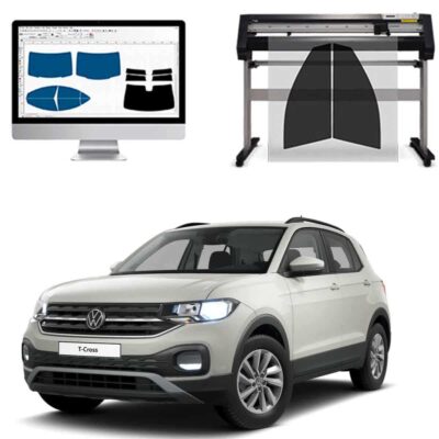 Volkswagen T-Cross dal 2019 a Oggi Pellicole Oscuranti Vetri Pre-Tagliate Vetri Neri per Auto Oscuramento vetri in Italia