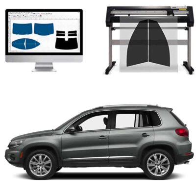 Volkswagen Tiguan dal 2012 al 2016 Pellicole Oscuranti Vetri Pre-Tagliate Vetri Neri per Auto Oscuramento vetri in Italia