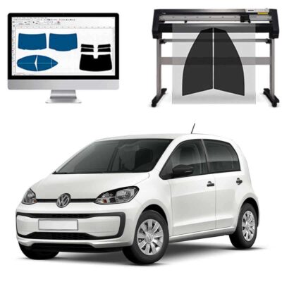 VolksWagen UP 5 Porte dal 2011 ad OGGI Pellicole Oscuranti Vetri Pre-Tagliate Vetri Neri per Auto Oscuramento vetri in Italia