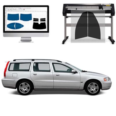 Volvo V70 dal 2001 al 2007 Pellicole Oscuranti Vetri Pre-Tagliate Vetri Neri per Auto Oscuramento vetri in Italia