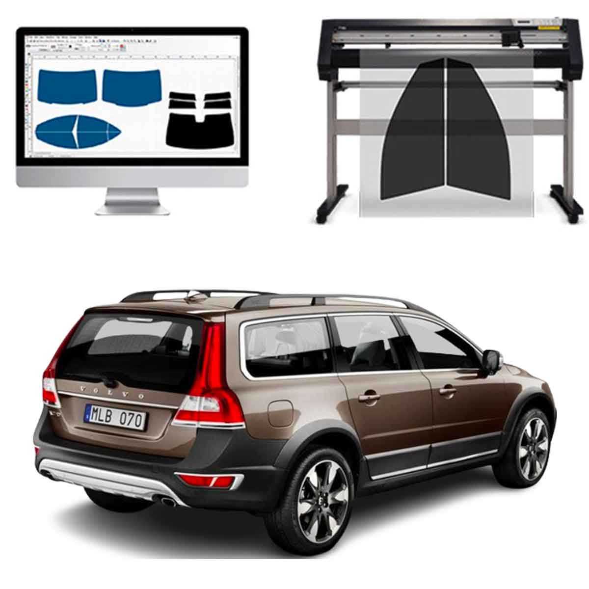 Volvo XC70 Sw dal 2003 al 2007 Pellicole Oscuranti Vetri Pre-Tagliate Vetri Neri per Auto Oscuramento vetri in Italia