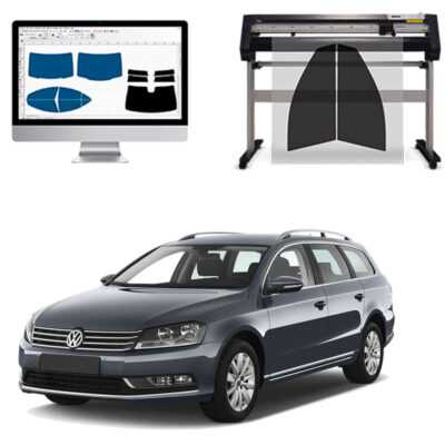 Volkswagen Passat Variant dal 2011 al 2014 Pellicole Oscuranti Vetri Pre-Tagliate Vetri Neri per Auto Oscuramento vetri in Italia